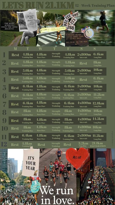 Half Marathon Training Marathon Astetic, 12 Week Half Marathon Training Plan, Running Wallpaper Aesthetic, Half Marathon Aesthetic, Marathon Aesthetic, Half Marathon Plan, Wallpaper Vision Board, Marathon Prep, Marathon Plan