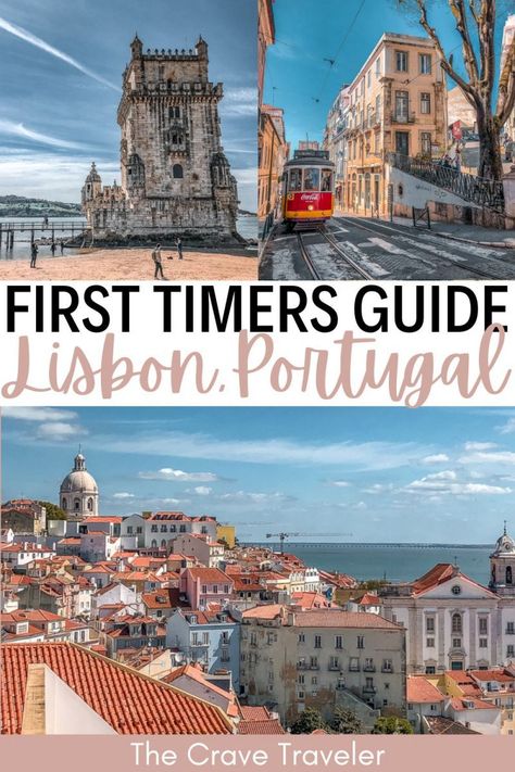 What to do your first time in Lisbon | How to get to Lisbon from the Airport | What to do in Lisbon, Portugal | Lisbon Travel Guide | What to Eat in Lisbon | Best Neighborhoods in Lisbon | Attractions in Lisbon | Belem Tower | Tram 28 in Lisbon | #lisbon #portugal #travel Belem Portugal, Belem Tower, Lisbon Portugal Travel, Continents And Countries, Europe Travel Essentials, Lisbon Travel Guide, Pena Palace, Travel Europe Cheap, Portugal Lisbon