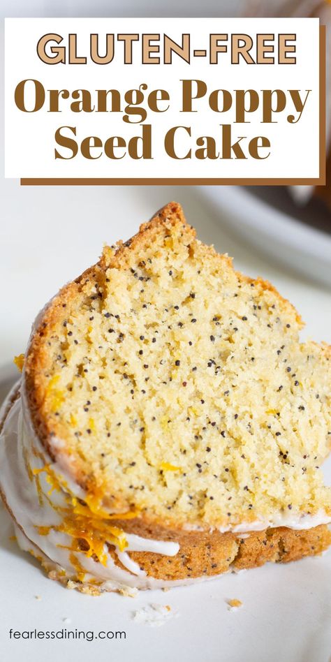 Lemon Poppyseed Bundt Cake, Poppyseed Bundt Cake, Lemon Poppy Seed Bundt Cake, Paleo Cake Recipes, Orange Poppy Seed Cake, Paleo Cakes, Poppy Seed Bundt Cake, Next Time, Paleo Cake