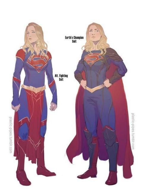 Supergirl Redesign - "manfrommars2049" Red Capes, Supergirl Costume, Superman Costumes, Supergirl Comic, Univers Dc, Dc Comics Characters, Comics Girls, Detective Comics, Superhero Design