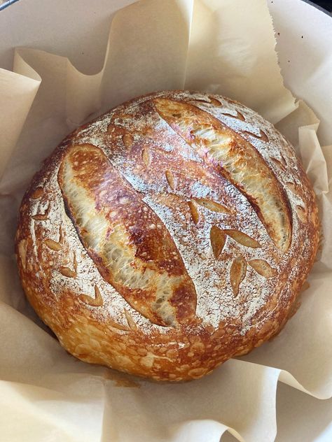 Easy Overnight Sourdough Bread - Old-Fashioned Inspiration Sourdough Bread Inspiration, Sourdough Bread Homemade, Overnight Proof Sourdough, High Altitude Sourdough Bread Recipe, Traditional Sourdough Bread Recipe, First Time Sourdough Bread, Quick Rise Sourdough Bread, Unfed Starter Sourdough Bread, Sourdough Bread In Cast Iron Dutch Oven