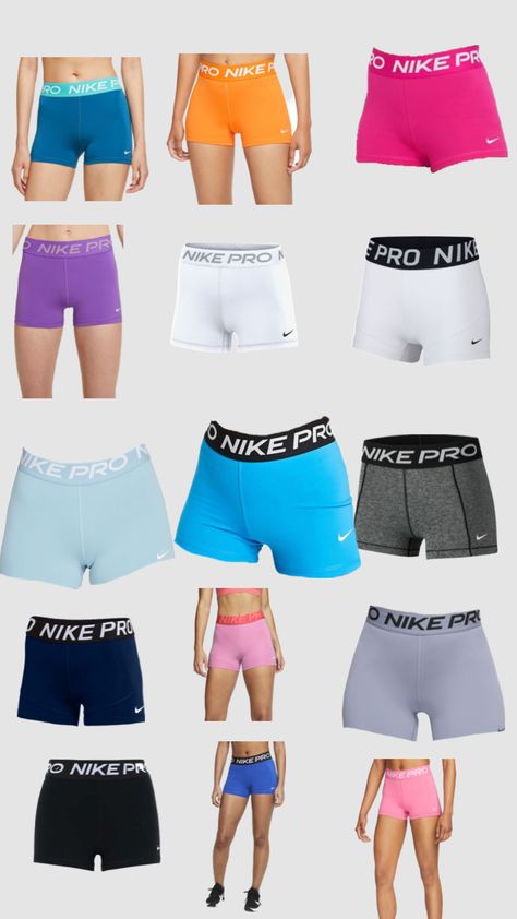 #myfirstshuffle Nike Pros Under Sweatpants, Nike Pro Under Sweatpants Outfit, Cute Nike Pros, Nike Pro Collection, Excersise Outfits, Cheer Practice Outfits, Cute Sweatpants, Nike Pro Spandex, Cute Nike Outfits