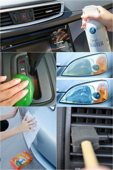 11 Car Cleaning Hacks To Detail Like A Pro Cleaning Inside Of Car, Cleaning Car Windows, Diy Car Cleaning, Cleaning Car Upholstery, Clean Car Seats, Inside Car, Cleaning Car Interior, Car Console, Mom Car