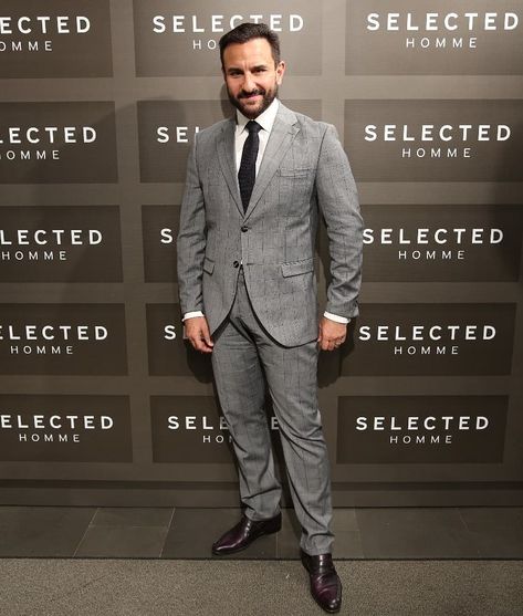 Premium Menswear brand Selected Homme announced Saif Ali Khan as Brand Ambassador today at the store in Mumbai @selectedindia… Saif Ali Khan Suit, Famous Indian Actors, Blazer Outfits Men, Indian Actors, Saif Ali Khan, Dress Suits For Men, Mens Designer Shirts, Indian Cinema, Actor Picture