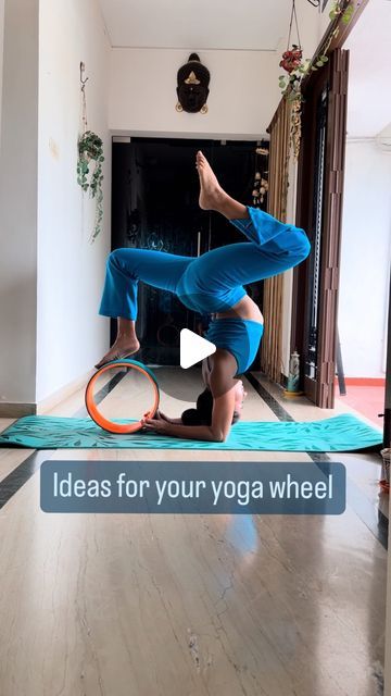 Apsara Vydyula on Instagram: "Here are some of my favorite ways to use the yoga wheel. I especially love how it provides a valuable and comfortable method to access the space behind the heart for deeper backbends. The yoga wheel is also fantastic for enhancing core strength and improving stability in arm balances. Additionally, it helps in increasing flexibility, reducing muscle tension, and promoting better posture. The gentle pressure it offers can aid in muscle recovery and improve overall spinal health. Give these techniques a try and let me know how they work for you!  Yoga wheel & mat: @wiselife.in  __________________ . . . . . . . #yogainspiration #yogawheel #dharmayoga #yogaposes #asana #yogajourney #yogagram #yogaforall #beginneryoga #yogafun #yogatime #yogacommunity #yogatutorial Yoga Poses For Core Strength, Yoga Wheel Exercises For Beginners, Wheel Yoga Pose, Yoga Wheel Exercises, Dharma Yoga Wheel, Backbend Poses, Wheel Yoga, Yoga Posses, Wheel Pose Yoga