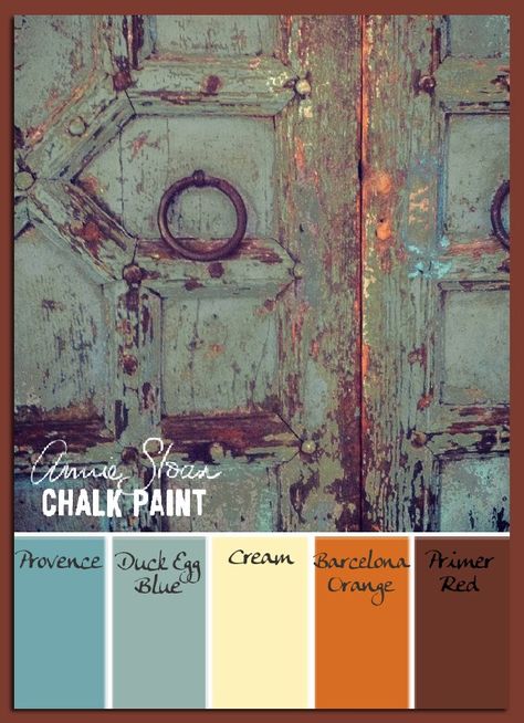 COLORWAYS  Duck Egg Blue Chalk Paint® Decorative Paint by Annie Sloan color scheme Distressed Kitchen, Kitchen Painting, Chalk Paint Colors, Chalk Paint Projects, Annie Sloan Paints, Paint Swatches, Distressed Furniture, Painting Furniture, Chalk Paint Furniture