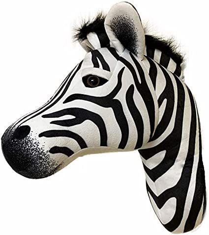 Safari Bedroom, Zebra Face, Animal Head Wall, Zebra Wall, Head Bust, Room Baby, Animal Head, Children Room, Safari Theme