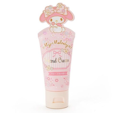 My Melody hand cream Holika Holika, Perfume Bottle Design, Kawaii Makeup, Makeup Accesories, Cream Flower, Sanrio My Melody, Vintage Cosmetics, Body Moisturizers, Super Kawaii