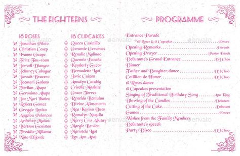 Debut Program Flow Filipino, Debut Program Flow Ideas, Debut Checklist, Debut Program Flow, Debut Invitation 18th, Debut Songs, 18th Debut Theme, 18th Birthday Debut, 18th Debut Ideas