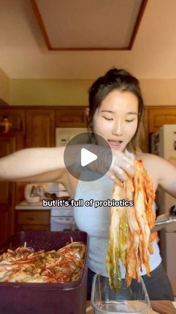 Sara Park on Instagram: "Update: you can now find the recipe linked in my bio❤️

wellness girlies don’t gatekeep😌

#homemadekimchi #guthealth #fermentedfood #guthealthfood #koreanfood #spicykimchi #koreanrecipe #kimchirecipe #korean #spicyfood #probiotics" Gut Health Recipes, Kimchi Recipe, July 3, Fermented Foods, You Want Me, Spicy Recipes, Korean Food, Kimchi, Healthy Foods