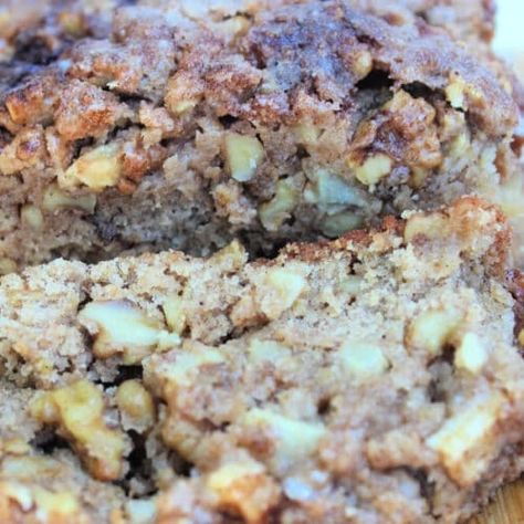 Cinnamon Apple Walnut Bread - We Dish It Up Bread With Apples, Apple Walnut Bread, Apple Walnut Muffins, Cinnamon Bread Recipe, Walnut Muffins, Nut Rolls, Apple Walnut, 2024 Recipes, Walnut Recipes