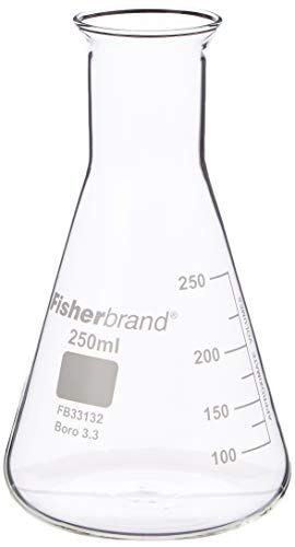 Glass Conical Flask 250ml | Measuring Flask, Molecular Flask, Erlenmeyer Flask, Chemistry Flask: Amazon.co.uk: Kitchen & Home Flask Chemistry, Bop It, Conical Flask, Erlenmeyer Flask, Amazon Uk, Chemistry, Flask, Heat Resistant, Swirl