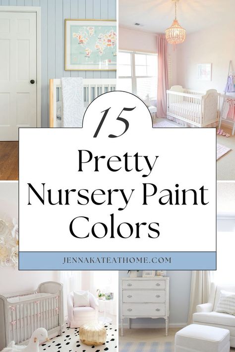 Looking for nursery paint colors? Whether it's for a girl, boy, or neutral theme, these nursery paint options are perfect. Discover the best nursery colors and create a beautiful nursery color palette. These paint colors for a nursery will give your nursery bedroom a cute and pretty look for baby nurseries. Best Nursery Paint Colors, Neutral Nursery Paint Colors, Girls Bedroom Paint Colors, Soothing Nursery, Neutral Nursery Colors, Nursery Color Palette, Nursery Paint, Girls Bedroom Paint, Nursery Color