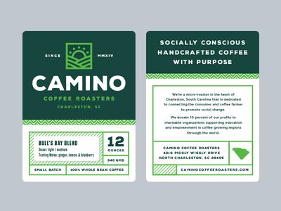 Camino label details Coffee Bag Design, Herb Labels, Coffee Label, Food Packaging Design, Packing Design, Packaging Labels Design, Coffee Packaging, Company Branding, Coffee Branding