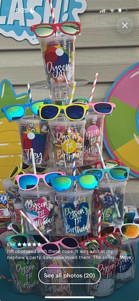 Pool Party Favors, Pool Party, 1st Birthday, Party Favors, Pool, Birthday, Party Favours