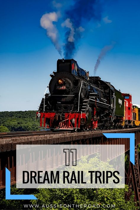 11 Dream Train Trips 40th Birthday Trip Ideas, 40th Birthday Trip, 30th Birthday Trip Ideas, Birthday Trip Ideas, Train Trips, Trip Destinations, Birthday Travel, Birthday Trip, Ocho Rios