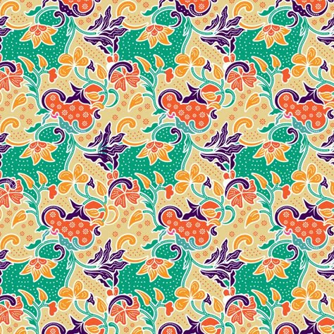 Peranakan Pattern Batik Style Singapore Malaysian Batik Patterns, Batik Illustration Design, Peranakan Illustration, Singapore Background, Nyonya Pattern, Batik Peranakan, Cny Background, Peranakan Batik, Peranakan Pattern