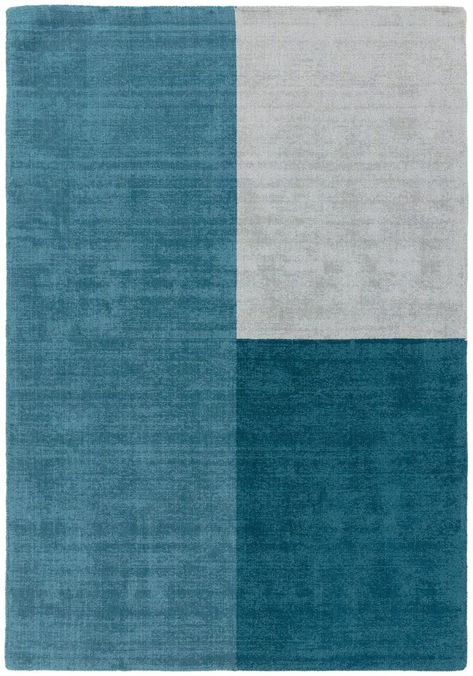 Blox Rug by Asiatic Carpets in Teal Colour is hand sheared wool loop rug in complementary bold blocks of colour for a strong statement. The Blox range is a new favourite! Teal Rugs, Next Rugs, Statement Rug, Teal Rug, Rugs Uk, Block Colour, Carpet Colors, Wool Rugs, Contemporary Living Room