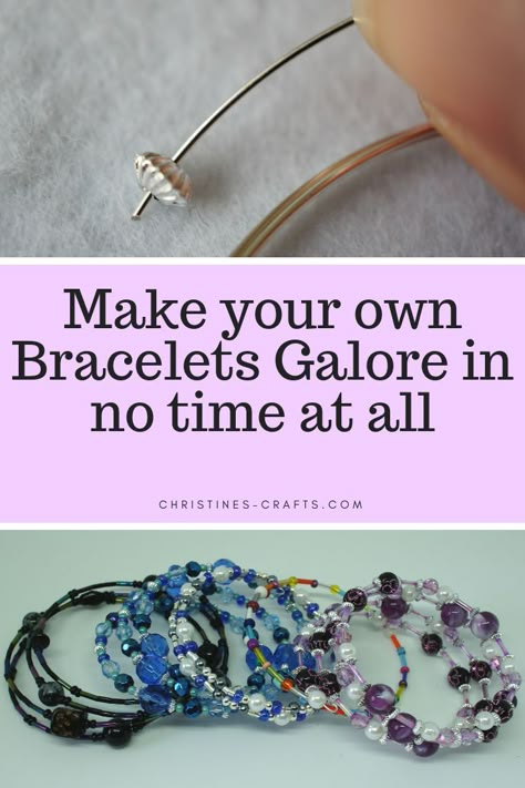 How To Make Beaded Jewelry, Diy Jewelry Ideas Homemade, Jewelry Crafts Bracelets, Memory Wire Bracelets Diy, Easy To Make Bracelets, Easy Jewelry Making Ideas, Stretch Beaded Bracelets Diy, Making Beaded Jewelry, Jewelry Tutorials Free