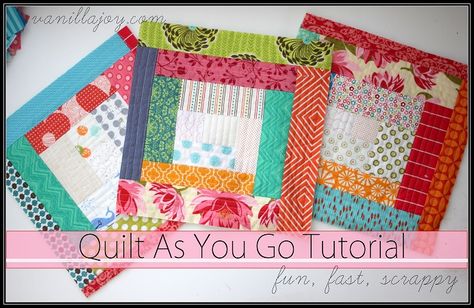 *TUTORIAL* Scrappy Log Cabin Quilt As You Go (QAYG) Quilt Log Cabin Quilting, Scrappy Log Cabin, Log Cabin Quilt Pattern, Baby Rag Quilts, Cabin Quilt, Handmade Baby Quilts, Log Cabin Quilts, Quilt As You Go, Log Cabin Quilt