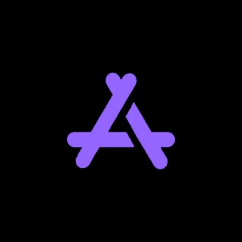 Dark Purple Hulu App Icon, Wallpaper Iphone Black And Purple, App Icon Purple Dark, Black And Purple Icons For Apps, Purple App Store Icon, Purple And Black App Icons, Black And Purple Icons, Dark Purple Logo, Purple Galaxy Wallpaper