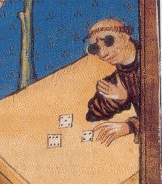 gambling monk, germany, 14th century Middle Ages Art, Funny Medieval, Medieval Illustration, Medieval Games, Medieval Drawings, Medieval Illumination, Medieval Artwork, Medieval Books, Medieval Paintings