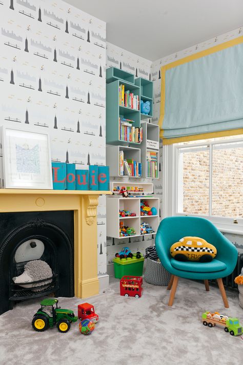 Playroom Window Treatments, Kids Room Window Treatments, Kids Window Treatments, Modern Window Coverings, Inexpensive Rugs, Bedroom Window Treatments, Window Treatments Bedroom, Real Homes, Children's Bedrooms