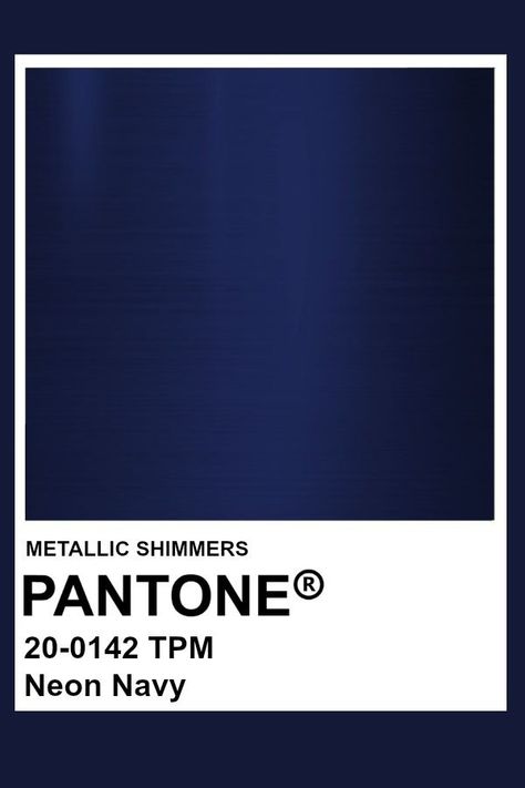 Midnight Blue Pantone, Midnight Blue Palette, Metallic Pantone, Navy Blue Pantone, Pantone Navy, Pantone Azul, Pantone Color Chart, Pantone Colour Palettes, Blue Palette