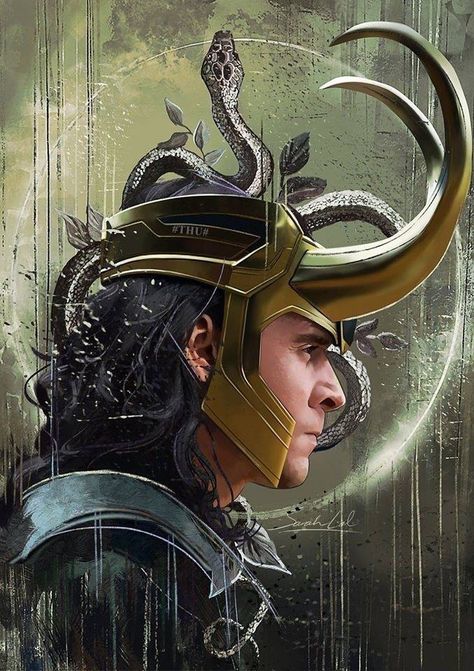 Loki, A Man, Avengers, Marvel, Art