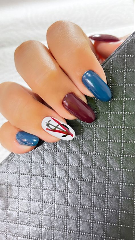 #txt #tomorrowxtogether #moa #loserlover #nailart Txt Nails Designs Blue Hour, Txt Nails Designs Temptation, Txt Nail Art, Txt Inspired Nails, Txt Nails Designs, Txt Nails, Concert Boots, K Pop Nails, Kpop Nails