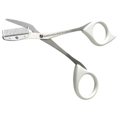 Seki Edge Ss-605 Eyebrow Comb Scissors, Stainless Steel Long Eyebrows, Eyebrow Scissors, Eyebrow Beauty, Fine Thick Hair, Eyebrow Shaper, Eyebrow Grooming, How To Grow Eyebrows, Stylish Short Hair, Eye Brows