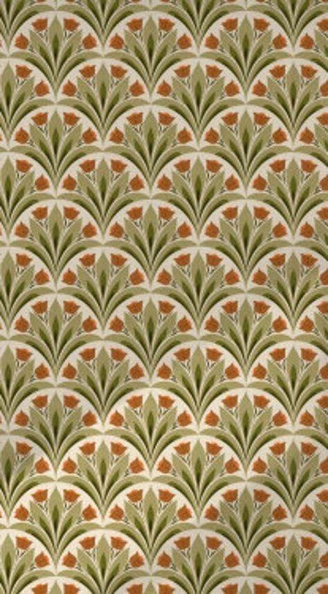 Orange Danish, 60s Wallpaper, Vintage Wallpaper Patterns, Flower Orange, Danish Mid Century Modern, Wallpaper Patterns, Retro Wallpaper, Floral Geometric, Wallpaper Pattern