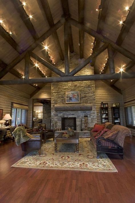 87 Exceptionally Inspiring Track Lighting Ideas to Pursue | Homesthetics - Inspiring ideas for your home. Renovated Barn Homes, Barndominium Lofts, Exposed Ceiling, Extreme Makeover Home Edition, Metal Barn, Barndominium Floor Plans, Cabin Living, Building Homes, Barn Homes