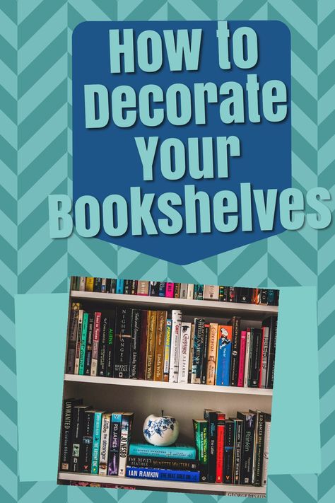 Here are five things you can do to decorate your book shelves and make them look amazing!  Bookshelves #books #shelfie #booklovers #bookish #library #librarian #teacher Amazing Bookshelves, Beautiful Library, Book Board, Recommended Books, Rental House, Horror Books, Novels To Read, Bookish Things, Book Shelves