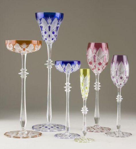 Czar crystal stemware | Baccarat Bandeja Bar, Colored Wine Glasses, Cut Glasses, Crystal Stemware, Crystal Wine Glasses, Baccarat Crystal, Website Maintenance, Crystal Glassware, Gorgeous Glass