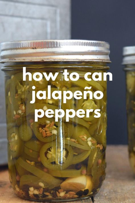 Love pickled jalapenos peppers? This recipe is perfect for canning jalapeno peppers that are barely sweet, spicy & deliciously HOT! Easy recipe for new canners. Serve them alongside your tacos, in your nachos or your favorite Latin inspired meal. Can Jalapeno Peppers, Jalapeno Peppers Recipes, Pickled Jalapeno Recipe, Canning Jalapeno Peppers, Pickled Jalapeno Peppers, Canned Jalapenos, Pickled Jalapenos, Pickled Jalapeño, Jalapeno Recipes