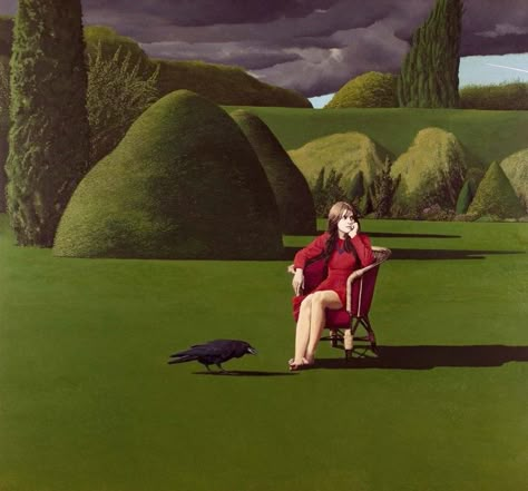 David Inshaw, Michael Sowa, Richard Diebenkorn, A Crow, Tate Gallery, Blog Art, Weird Dreams, The Raven, Mobile Homes