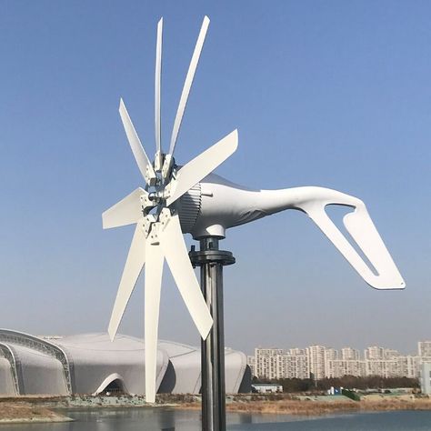 1000W 24V Wind Turbine with 8 Blades MPPT Controller Small Wind Turbine for Home Use Low Noise High Efficiency - ALSUPERSALES in 2022 | Small wind turbine, Wind turbine generator, Wind power generator Wind Turbine For Home, Windmill Generator, Wind Turbine Blades, Vertical Wind Turbine, Small Wind Turbine, Wind Power Generator, Wind Wheel, Wind Turbine Generator, Off Grid System