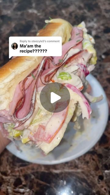 DeAria Nicole ✨♍️ on Instagram: "LOADED ITALIAN GRINDER SANDWICH RECIPE 🔥😋🤤 #subsandwich #grindersandwich #sandwich #recipe #recipeshare #cookingathome #homemade #fyp #reelsinstagram #reelsvideo #reels" Cold Sandwich Recipes For A Crowd, Club Sandwich Recipes Classic, Italian Grinder Sandwich Recipes, Homemade Sub Sandwiches, Lunch Meat Sandwiches, Sub Sandwich Ideas, Grinder Sandwich Recipe, Italian Grinder Sandwich, Grinder Sandwiches