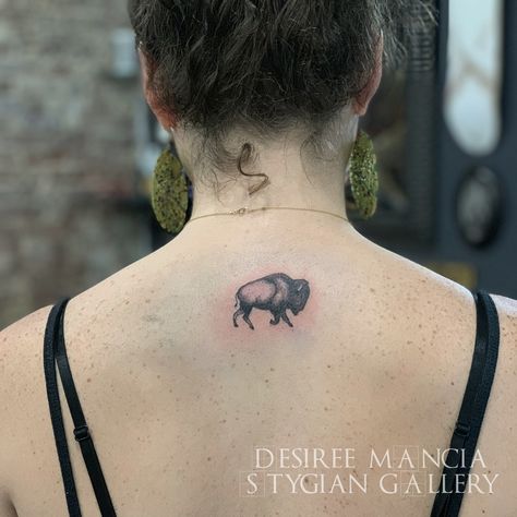 Small Buffalo Tattoo, Bison Tattoo, Buffalo Tattoo, Silhouette Tattoos, Skeleton Hand Tattoo, Cute Tiny Tattoos, Indian Tattoo, Tattoo Videos, Head Tattoos