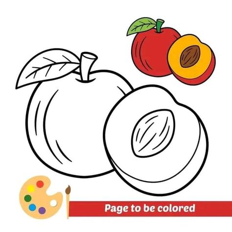 Barbie Painting, Colors For Toddlers, Free Kids Coloring Pages, Paper Crafts Magazine, Kitten Wallpaper, Fruit Coloring Pages, Fruits Drawing, Concept Art Tutorial