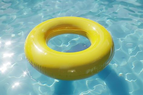 Photo yellow pool float ring floating in... | Premium Photo #Freepik #photo Photo Yellow, Yellow Aesthetic, Business Card Maker, Card Banner, Poster Maker, Theme Ideas, Cartoon Clip Art, Nature Travel, Premium Photo