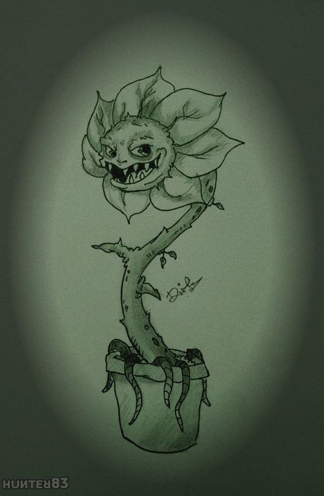 #drawing #simpledraw #pencil #pen #pencilonpaper #flower #evil #monster #plant 060321 IB: https://pin.it/4G2e47m Monster Flower Drawing, Plant Monster Drawing, Spooky Plants Drawing, Evil Flower Drawing, Creepy Sunflower, Creepy Flower Drawing, Sunflower Doodle, Evil Flower, Spooky Plants