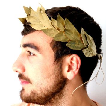 Caesar Crown, Greek God Costume, Laurel Wreath Crown, Crown Costume, Gold Leaf Crown, Gold Leaf Headband, Laurel Crown, Wreath Crown, Roman Costume