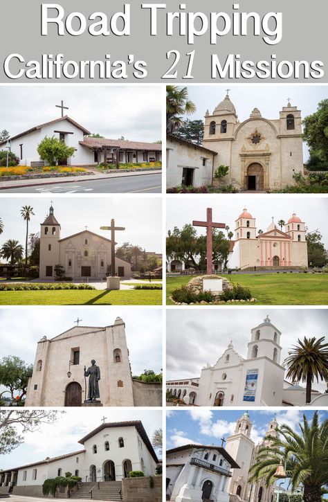 Interested in visiting the 21 California missions? Check out this guide that shows you how to visit them all in 7 days and what to expect while at each one. It is a fantastic road trip along El Camino Real. #california #travel #photography #hiking #bucketlist #food #roadtrip #travelblog #adventure California Missions Project, Alta California, Santa Barbara Mission, Alpine Loop, Mission Projects, Photography Hiking, Ca History, California Missions, Camino Real