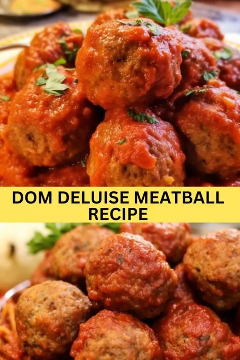 Dom Deluise Meatballs, Best Italian Meatball Recipe, Tomato Sauces, Holiday Recipies, Vegan Ground Beef, Voice Artist, Blazing Saddles, Italian Meatballs Recipe, Mel Brooks