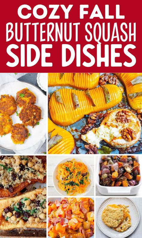 Butternut squash side dishes for fall. Butternut Squash Side Dishes, Side Dishes For Fall, Squash Sides, Butternut Squash Side, Squash Soup Butternut, Squash Side Dish, Soup Butternut Squash, Butternut Squash Rice, Butternut Squash Recipes Healthy