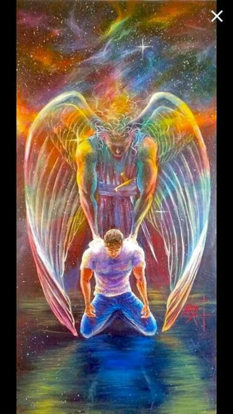 Archanděl Michael, God Strength, Ge Aldrig Upp, Prophetic Painting, Angelo Guerriero, Worship Art, Spiritual Paintings, Logam Mulia, Angel Artwork