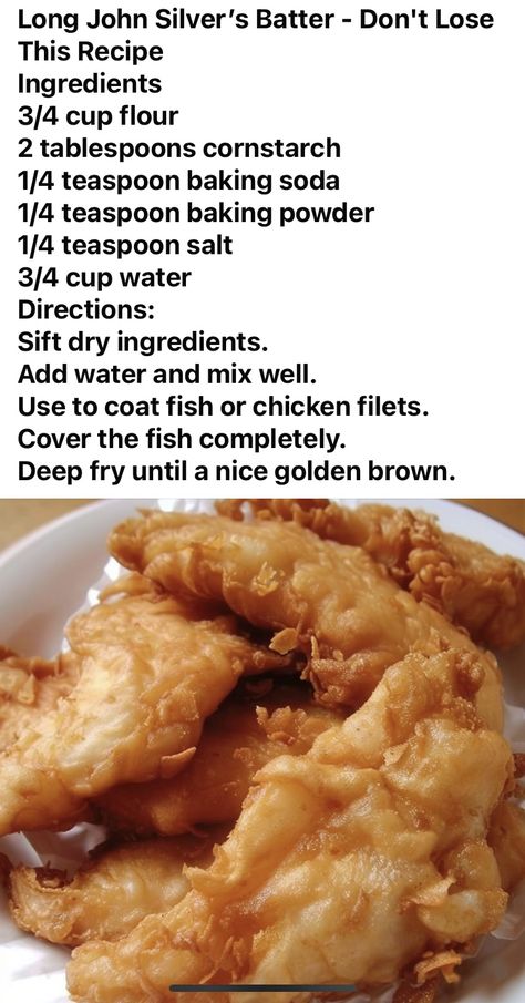 Beer Battered Fish Recipes, Fish Batter, Fish Batter Recipe, Chicken Batter, Seafood Dish Recipes, Fish Dinner Recipes, Delicious Seafood Recipes, Batter Recipe, Copykat Recipes