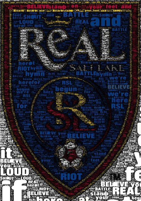 Real Salt Lake - Believe! Real Salt Lake, Mls Soccer, Soccer Stuff, Soccer Art, Soccer Poster, Soccer Mom, Sports Teams, Bayern Munich, Porsche Logo